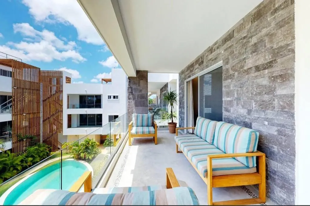 Spacious 3Bdr Penthouse Aldeazama Pvt Pool Terrace Xaman Condo Τουλούμ Μεξικό